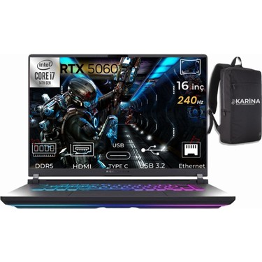 Asus Rog Strix G16 I7-14650HX G615JMR-S5048-K74 48GB Fiyatı