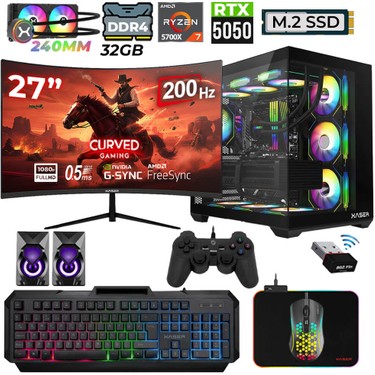 Xaser Nova X80 Ryzen 7 5700X 32GB Ram 1tb M.2 Nvme SSD 8gb Fiyatı