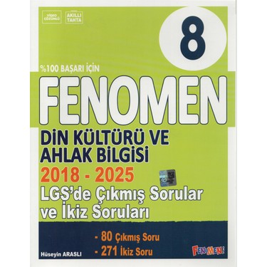 Fenomen Yayıncılık Fenomen 8. Sınıf Çıkmış Sorular ve Ikiz Kitabı
