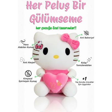 Hello Kitty Peluş Oyuncak 35 cm – Sevimli, Yumuşak & Çocuk Fiyatı