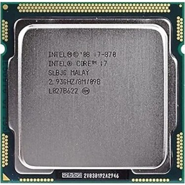 Intel Core I7 870 2,93 Ghz 8 MB Cache 1156 Pin Işlemci Tray Fiyatı