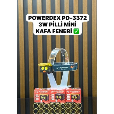 Powerdex PD-3372 Pilli Kafa Lambası | 3W – 300 Lümen – 3 Mod Fiyatı