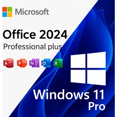 Microsoft Windows 11 Pro + Office 2024 Pro Plus Ömür Boyu Fiyatı