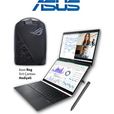 Asus Zenbook Duo Çift 14 OLED Ekran Core Ultra 9 32GB 2tb Fiyatı