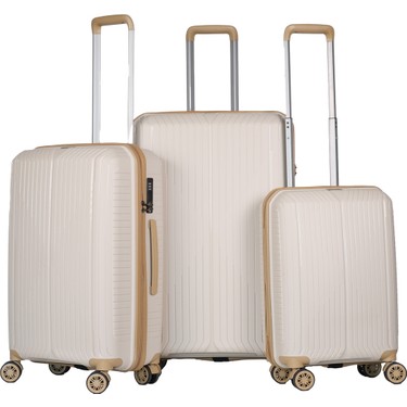 Ground 10728 Polipropilen Kırılmaz 3 Lü Set Valiz Büyük Orta Fiyatı