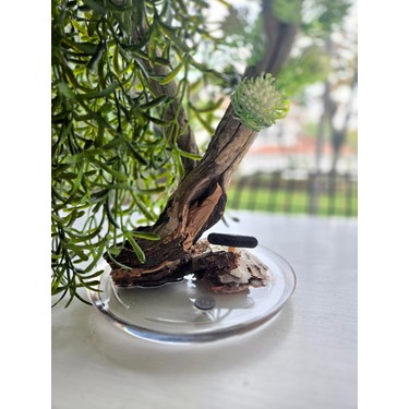 Decoroon El Yapm Sarkk Yaprakl Bonsai Aa  Doal Aa Fiyat