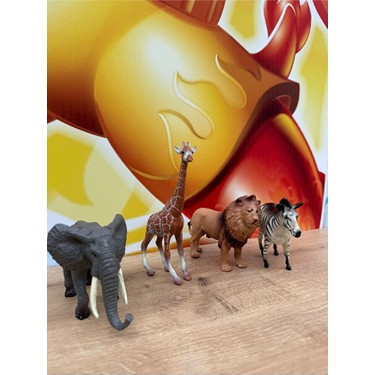 Scntoys Vahşi Hayvanlar 4'lü Set Fil, Zürafa, Aslan, Zebra Fiyatı