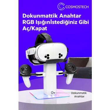 Cosmostech Vr Stand Şarj Dock – Quest 3s / Quest 3 / Quest 2 Fiyatı