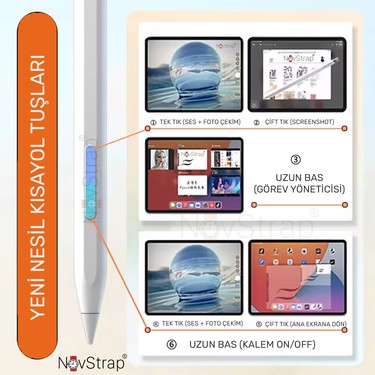 NovStrap Apple iPad Mini 5/6/7 Nesil ile Uyumlu Bluetooth Fiyatı