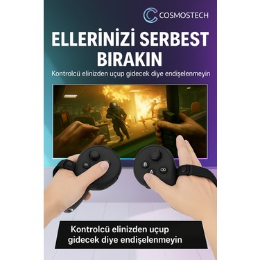 Cosmostech Quest 3 Uyumlu Silikon Koruma Seti – Kumanda Fiyatı