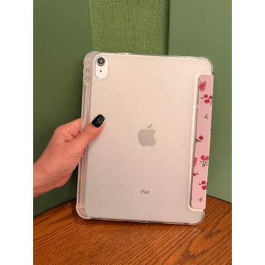 Fibaks iPad 11 A16 2025 10. Nesil 10.9 Kılıf Pembe Çiçek Fiyatı