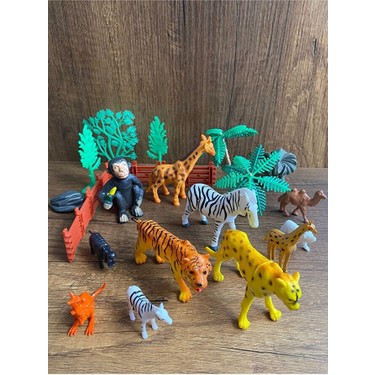 Scntoys Oyuncak Vahşi Hayvanlar Seti Zebra Zürafa Maymun Fiyatı