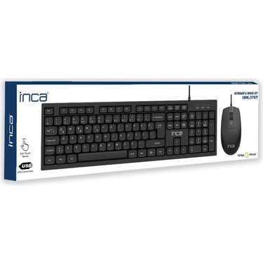 Inca IMK-376T Kablolu Türkçe Q Klavye Mouse Seti | 105 Tuş Fiyatı
