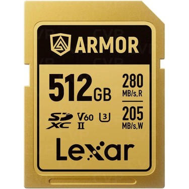 Lexar 512 GB Armor Gold Uhs-Iı 6k V60 Sdxc Hafıza Kartı Fiyatı