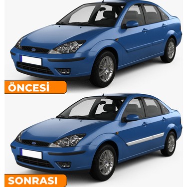 S-Dizayn Ford Focus 1 Krom Yan Kapı Çıtası 4 Prç 1998-2005 Fiyatı