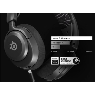 Steelseries Arctis Nova 5 Wireless SSH61670 Siyah Gaming Fiyatı