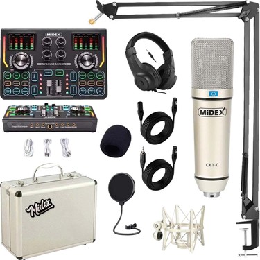 Midex Stüdyo Ekipmanları Private Paket-3 Cx1 Mikrofon VS15 Fiyatı