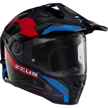 ネ※ポス※ス Zeus ZS-913 BK19P Black Red Blue Kapalı Kask Fiyatı