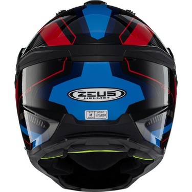 Zeus ZS-913 BK19P Black Red Blue Kapalı Kask Fiyatı