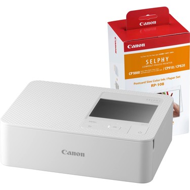 Canon Selphy CP1500 Beyaz + RP108 Baskı Kağıdı (Canon Fiyatı