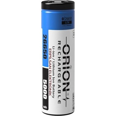 Orion 26650 3.7V 5000MAH 2c Şarj Edilebilir Li-Ion Pil Fiyatı