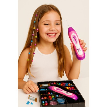 Toyfest Renkli Boncuklu Saç Tasarım Makinesi Pretty Pinky Fiyatı