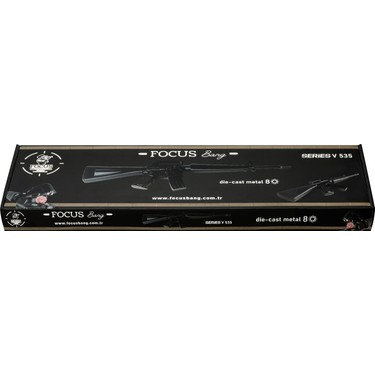 Focus Bang Mudo Kapsüllü Tüfek Siyah Metal V535(M16) 2 Paket Fiyatı