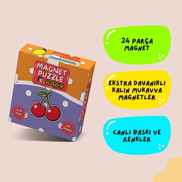 Minkino 2'li Magnet Puzzle Seti | 1 Alana 1 Bedava | Kitabı