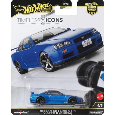 HW タイムレスアイコンズ チェイス 日産 スカイライン GT-RV-SPECⅡ Hot Wheels Premium Car Culture Timeless Icons Nissan Skyline Fiyatı