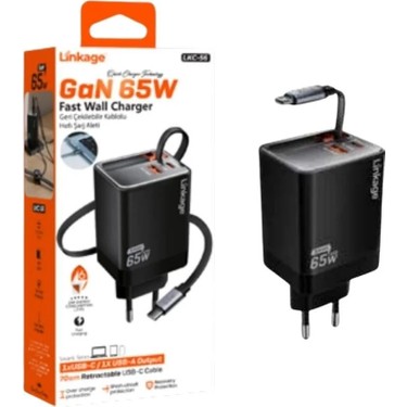 Azurtech Linkage Ev Tipi Şarj Cihazı Gan 65W Hızlı Şarj Fiyatı