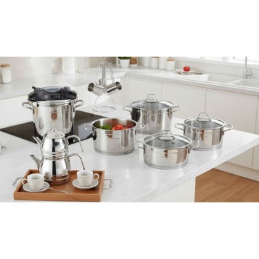 Milanor Rosso Prestige 18 Parça Çeyiz Seti –18/10 Çelik- Fiyatı