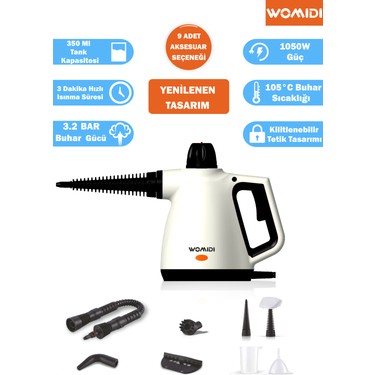 Womidi HY-307 Çok Fonksiyonlu Buharlı Temizleyici -10 Fiyatı