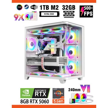 Zeiron Warrior Eagle X55 White Pro Ryzen 7 5700X 32GB 1TB Fiyatı