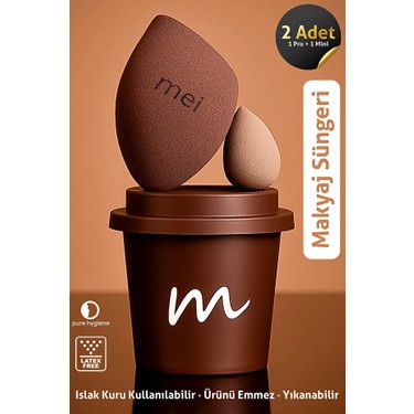 Mei Coffee Cup Hijyenik Makyaj Süngeri Walnut Coffee 1 Pro + Fiyatı