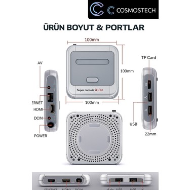 Cosmostech Retro Game Console 64GB – Super Console x Pro, Fiyatı