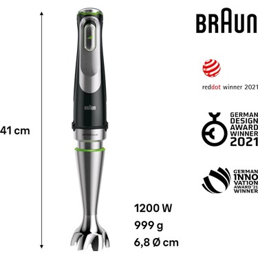 Braun Multiquick 9 Mq 9187XLI El Mikseri – Active Powerdrive Fiyatı