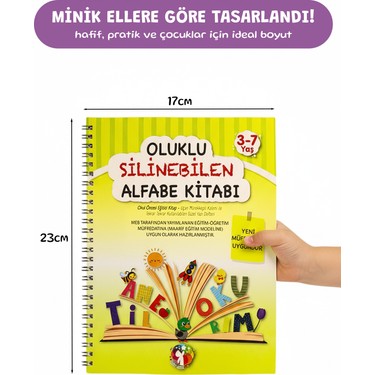 Mert Bebek Oluklu Silinebilen Yazı Kitabı Seti (Alfabe + Kitabı