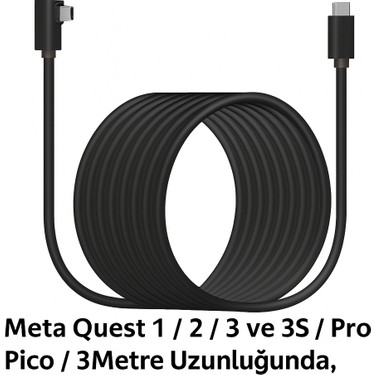 Cosmostech Link Cable Kablosu 3 Metre – Pcvr Uyumlu Type-C Fiyatı