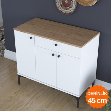 Rani JE194 Kahve Köşesi Çok Amaçlı Dolap 3 Kapaklı 1 Fiyatı