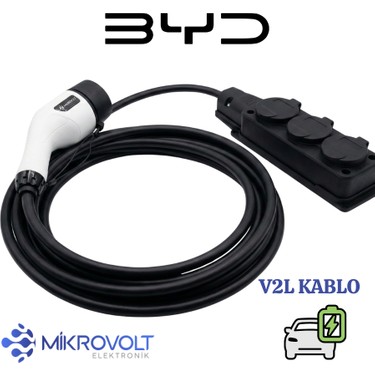 Mikrovolt V2L Araç Deşarj Kablosu (Byd) Fiyatı - Taksit Seçenekleri