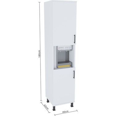 Ases Mobilya ESL0165 Çok Amaçlı Dolap Boy Sebil Dolabı Fiyatı