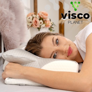 Visco Planet Ortopedik Yastık Visco Yastık Boyun Düzleşmesi Fiyatı