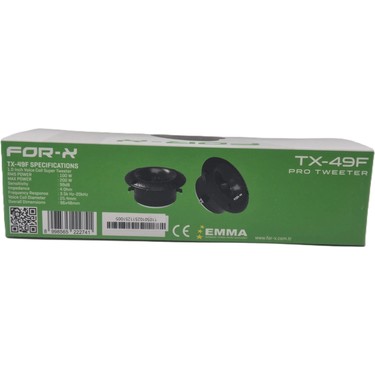 For-X Dome Tweeter 10CM - Pro 200W 100 Rms Tiz - For-X Fiyatı