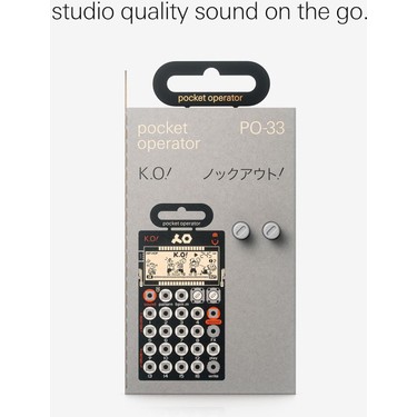 Teenage Engineering Po-33 Ko Mini Sampler – 40SN Hafıza, Fiyatı