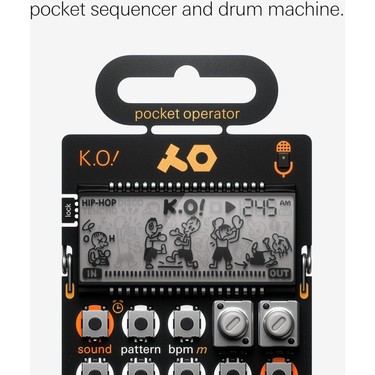 Teenage Engineering Po-33 Ko Mini Sampler – 40SN Hafıza, Fiyatı