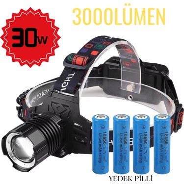 212 Farissu 30W Ultra Güçlü Kafa Lambası (3000 Lümen) + 2 Fiyatı
