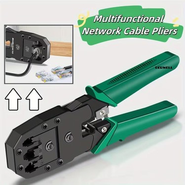 Derwell Network Sıkma Pensesi 4507P Jack RJ45 RJ11 Rj9 Üçlü Fiyatı