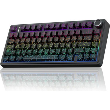 F75 76 セット Aula F75 Mekanik Rgb Tkl Seiya Switch Kablosuz Makrolu Hot Fiyatı