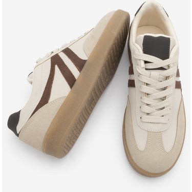 Marjin Kadın Sneaker Bağcıklı Düz Taban Retro Spor Ayakkabı Fiyatı