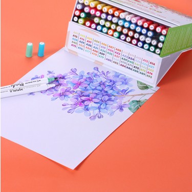 BUYMA artist brush Ｆluenta5 ブラッシュセット Platube Çift Taraflı Brush Pen 60'lı Marker Kalem Seti Fiyatı